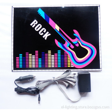EL Flashing Car Sticker Guitar Car Sticker